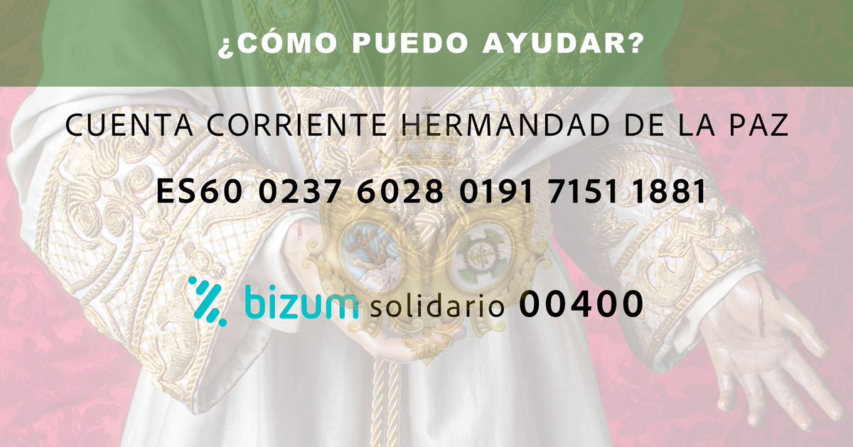 ACTUALIDAD| Campaña de recogida de alimentos no perecederos, alimentos para bebes y ropa para los afectados por la DANA.

📅 A partir del día 4 
🕐 De 11:00 a 13:30 h y de 19:00 a 21:30 h. 
📍 Lugar de Recogida: Casa Hermandad.