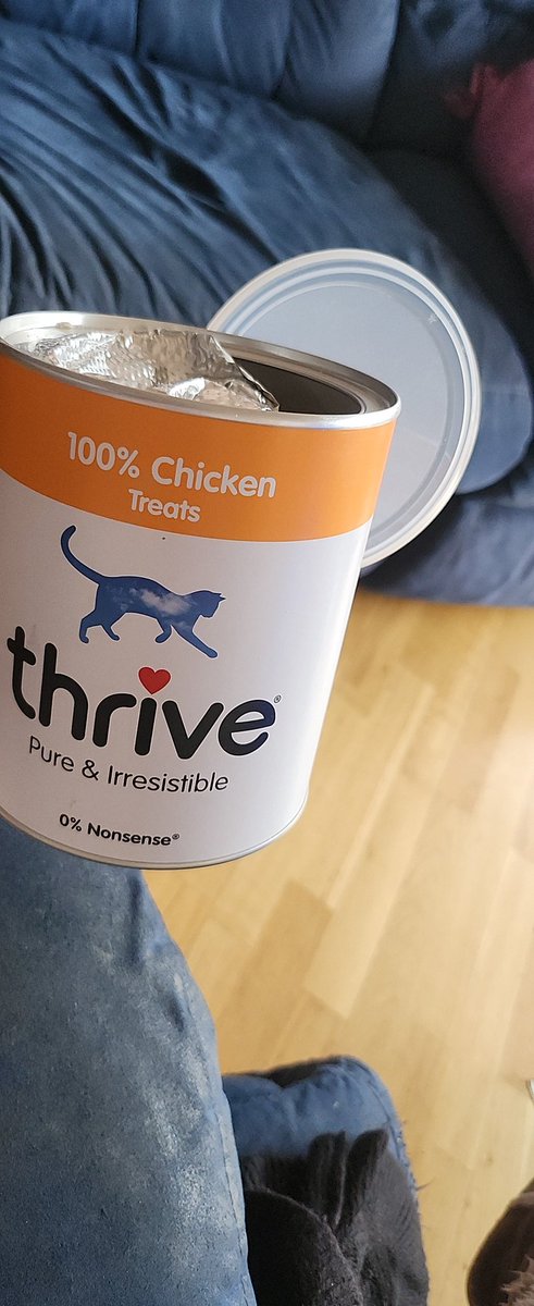 I bought the 170g chicken <a href="/ThrivePetFoods/">Thrive Pet Foods</a> through Amazon. Normally my cats love it. I subscribe to get a tin a month.  They won't touch anything in the current tin. It must be off. I can't seem to refund through Amazon. please help
