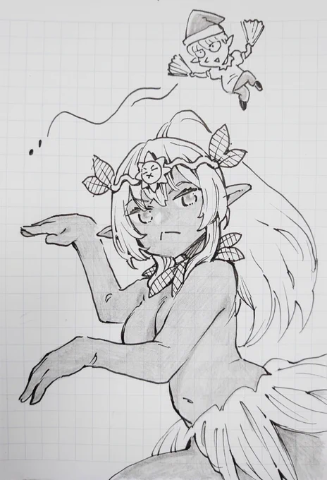 かわいい女の子を描きました。
#しらぬえ 