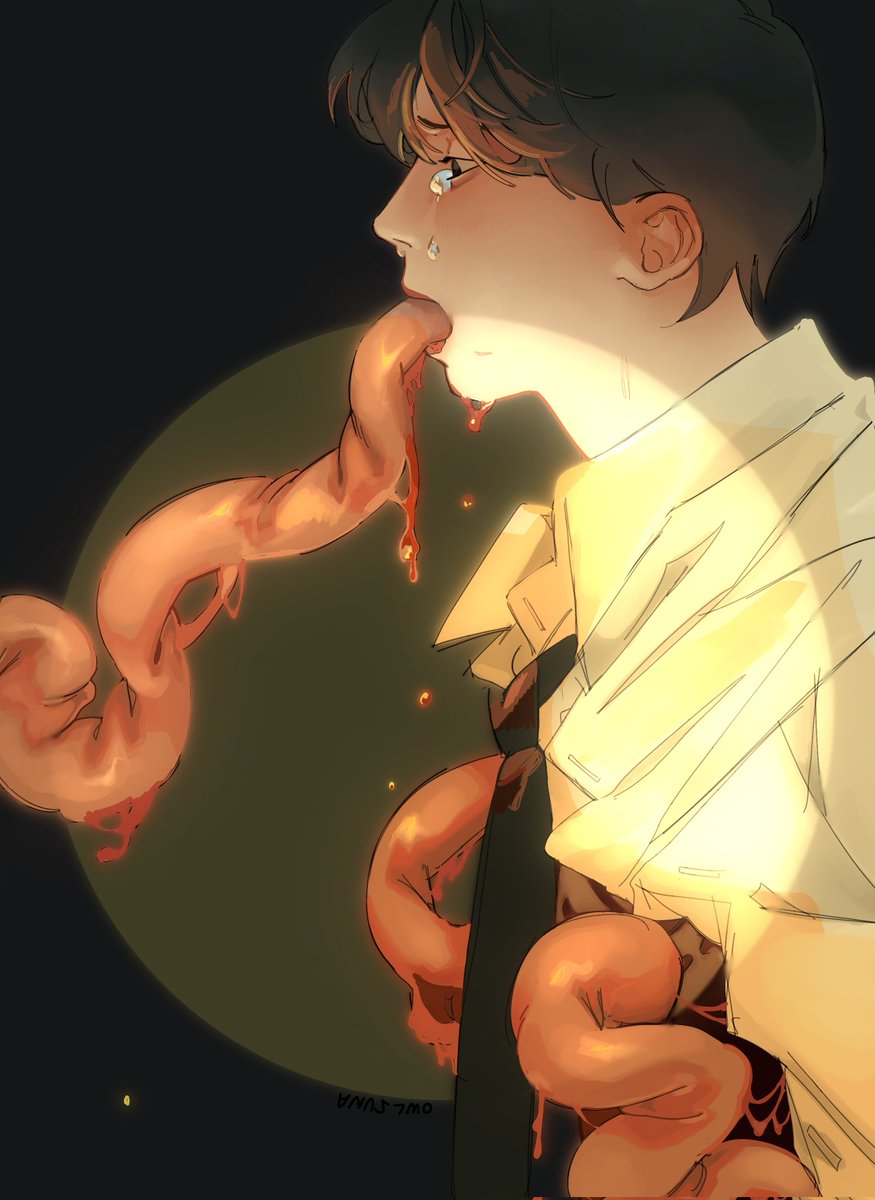 owlsuna's tweet photo. #gore #gorewarning #myart https://t.co/aroPOH8iGE