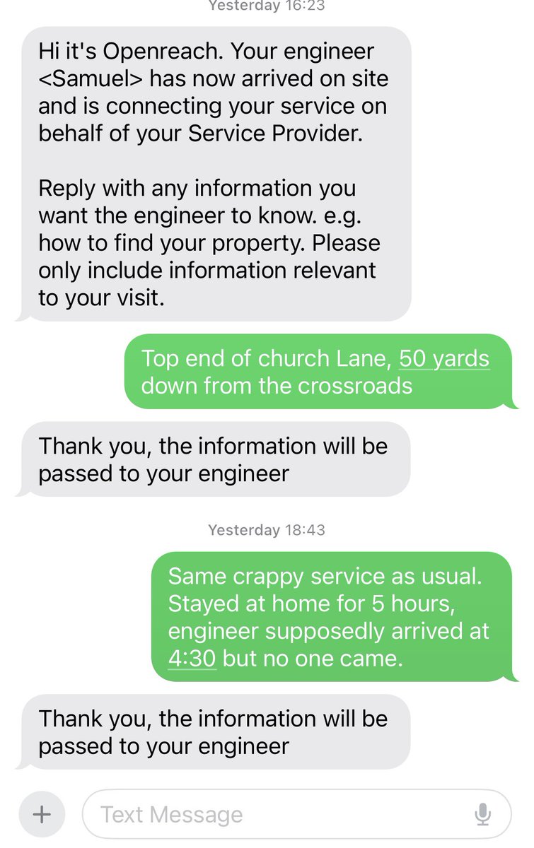 LaughtonAlan's tweet photo. @Plusnet @WeAreOpenreach What a shambles, when you have a monopoly on rural broadband you really don’t have to bother with customer service. All owned by the truly dreadful @bt_uk https://t.co/UCJtHHUO2v