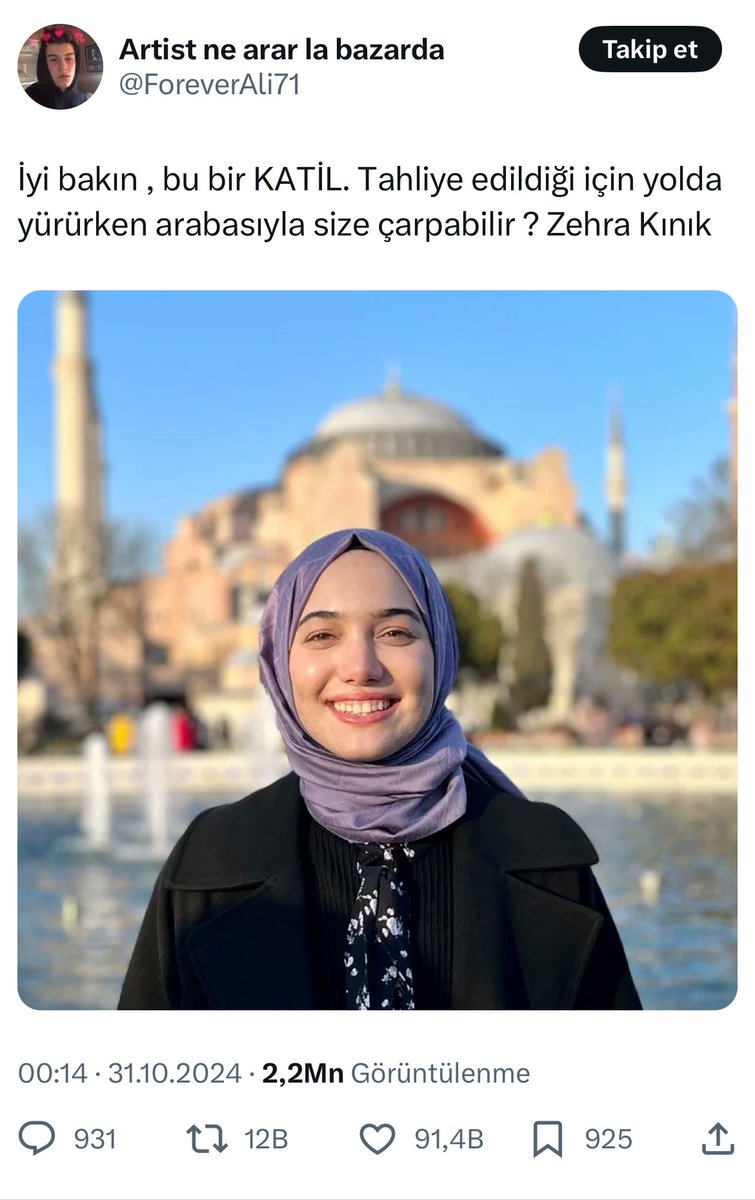MTalhaKeles's tweet photo. Alçaklık yapmayın. Her olaya siyasi pencereden bakmayın.

Ben bir motor kullanıcısıyım o videoyu defalarca izledim.

Kasksız motor kullanıp, kontrolsüz bir şekilde başka bir aracın şeridini kullanarak hızla yola çıkıyor kurye. Üstelik ehliyetsiz sanırım. Hedef gösterdiğiniz kişi de bir genç kız. Adalet kararını vermiş, bir gün siz de aynı koltukta oturup yargıladığınız gibi yargılanırsınız bunu unutmayın.