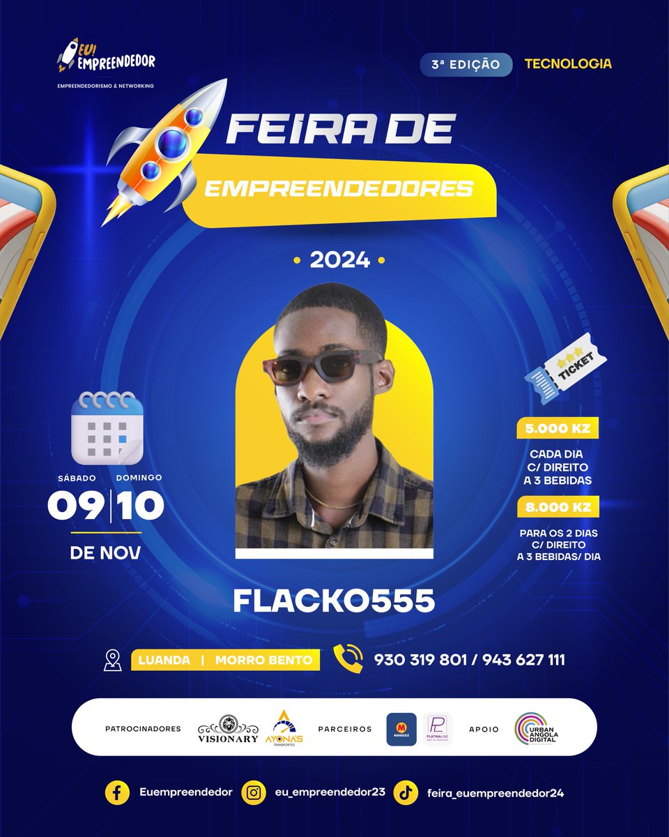 flacko555's tweet photo. Dia 9/10 estaremos com vocês a fazer a festa da Feira do Empreendedor ✅🔥let’s go https://t.co/qSwPiCkMPK