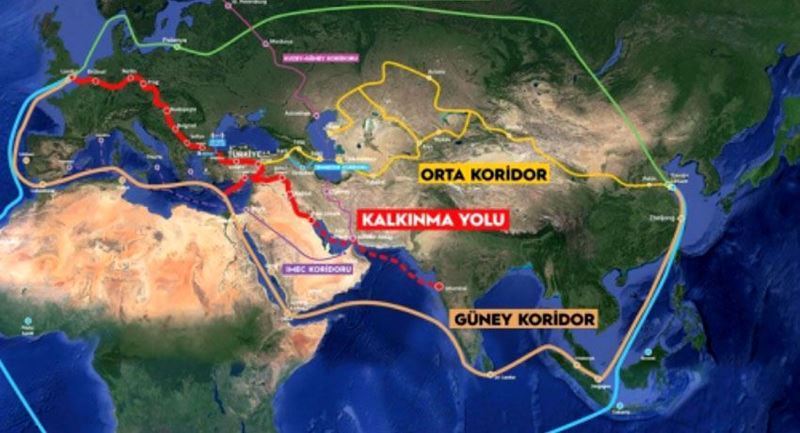 TurkishCentury's tweet photo. Türkiye, Iraq, Qatar & UAE are forming a joint commission to coordinate the progress of the #Iraqi #DevelopmentRoad project. When complete, the IDR will contribute massively to global trade and to the economic prosperity and rebuilding of Iraq. 🇹🇷🇶🇦🇦🇪🇮🇶 https://t.co/JGIokR33Bl