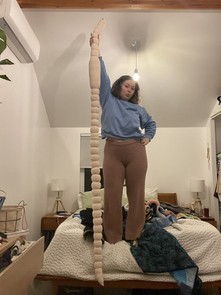 itlzoll's tweet photo. who up crocheting they worm https://t.co/xWe05s6w3y