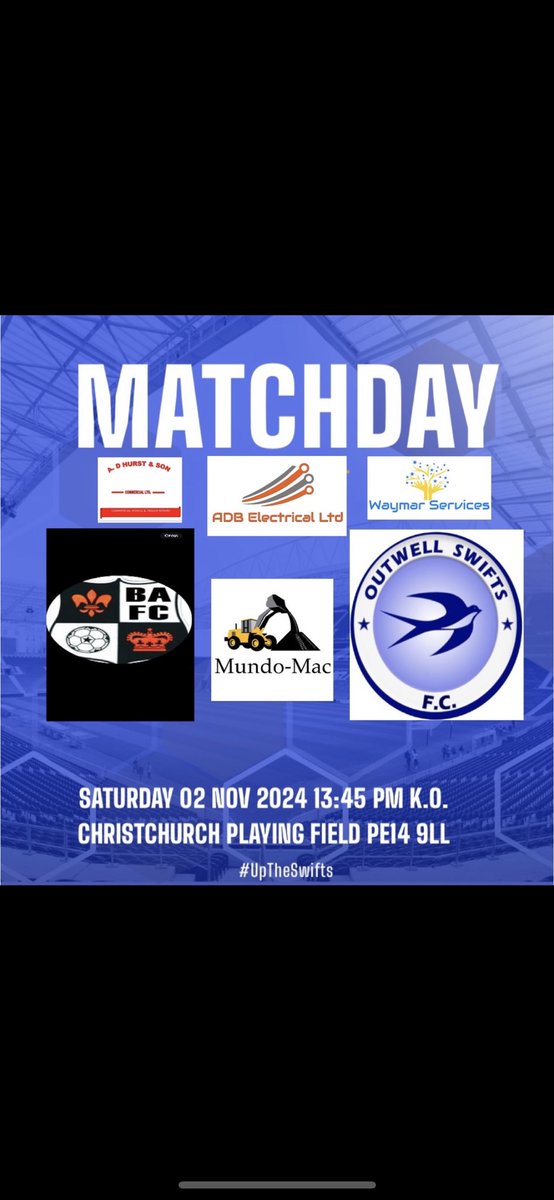 Game day! Today we travel to <a href="/benwickfc/">Benwick Athletic FC (CHRISTCHURCH)</a> in the North Cambs Junior Cup. Kick off for the game is 1:45pm