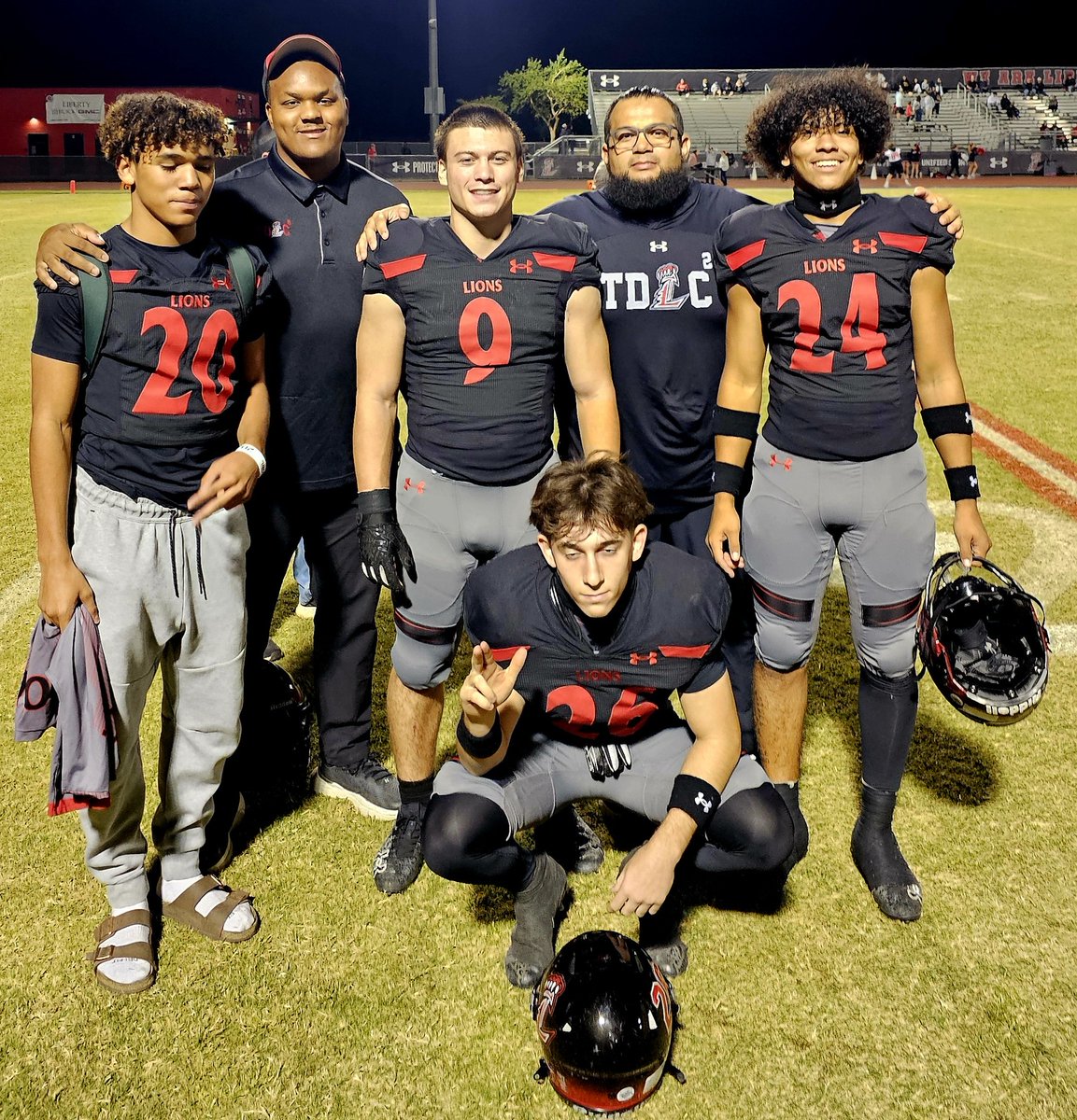 JR Alcantar (@fbcoacha) on Twitter photo Proud of the RB mijos tonight. Played hard and for one another. Thankful for senior night with #9 Dom, kid has worked so hard these past couple years! Added 3 more TDs on his Senior Night. Thankful for the Oline plowing the way! God is good all the time! <a href="/LibertyFBLions/">Liberty Lions Football</a> Proud of the RB mijos tonight. Played hard and for one another. Thankful for senior night with #9 Dom, kid has worked so hard these past couple years! Added 3 more TDs on his Senior Night. Thankful for the Oline plowing the way! God is good all the time! <a href="/LibertyFBLions/">Liberty Lions Football</a>