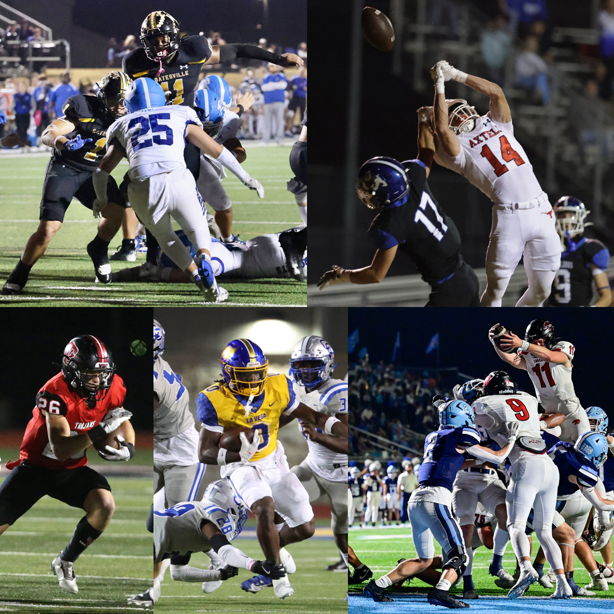 WacoTribSports's tweet photo. 🏈🏈 FINAL SCORES from Week 10 action!

Midway 64, Bryan 21
Temple 42, Copperas Cove 14
Georgetown 65, Lake Belton 21
Brenham 43, University 7
Belton 29, Waco High 23

La Vega 31, Connally 0
Robinson 24, Gatesville 10
China Spring 38, Lorena 35
(cont.)

#TribFridayNight #txhsfb https://t.co/afk5azuNMs