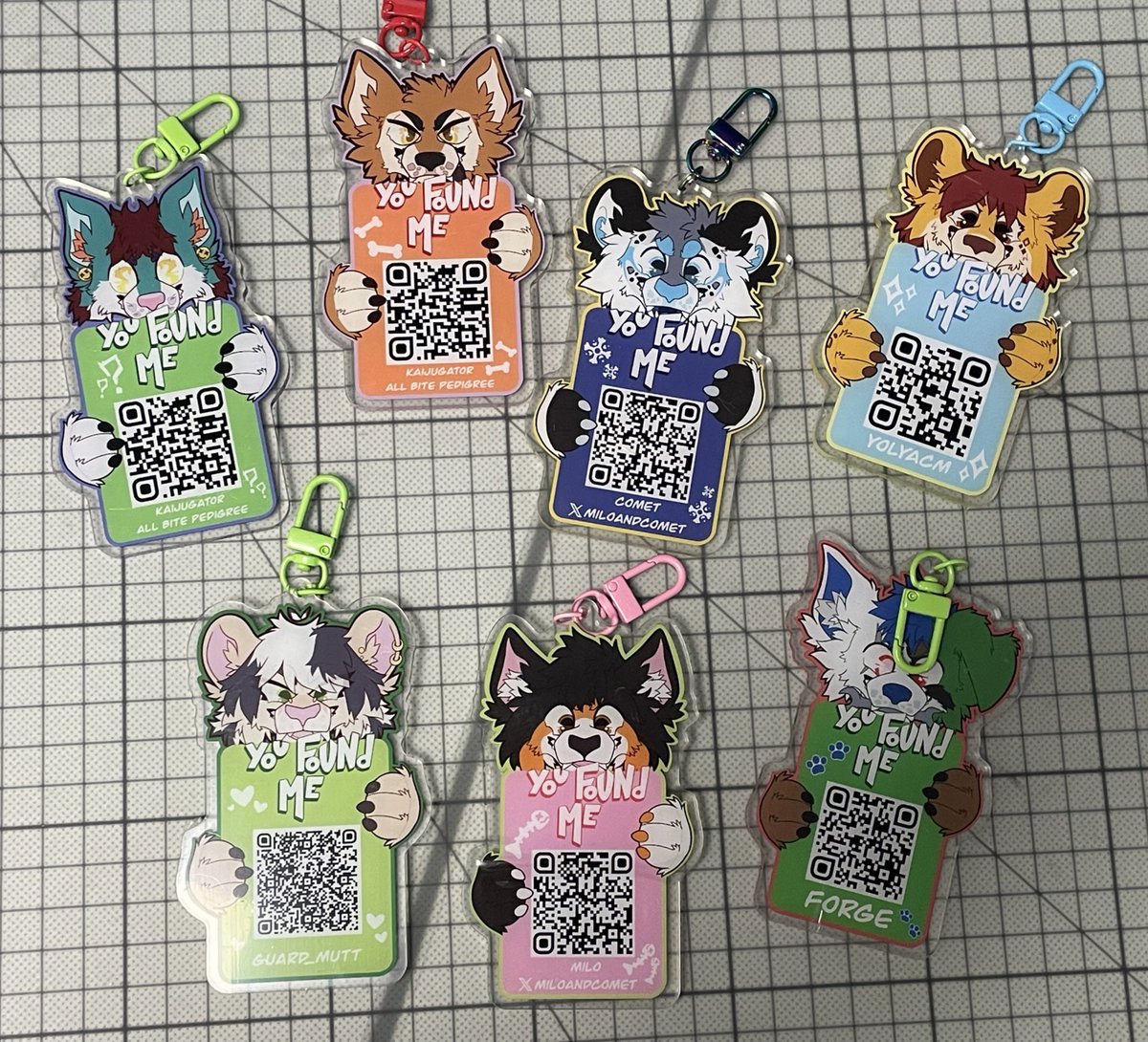 lotsofrramen's tweet photo. First batch of the QR tags have been complete, and are being shipped out to their owners this week! 🥳💛

Super proud of how these have come out, and I’m super duper excited to open them back up in the near future👀

#furry #furryart #furryartist #furries #furryfandom #fursuit https://t.co/RveTddMuZk