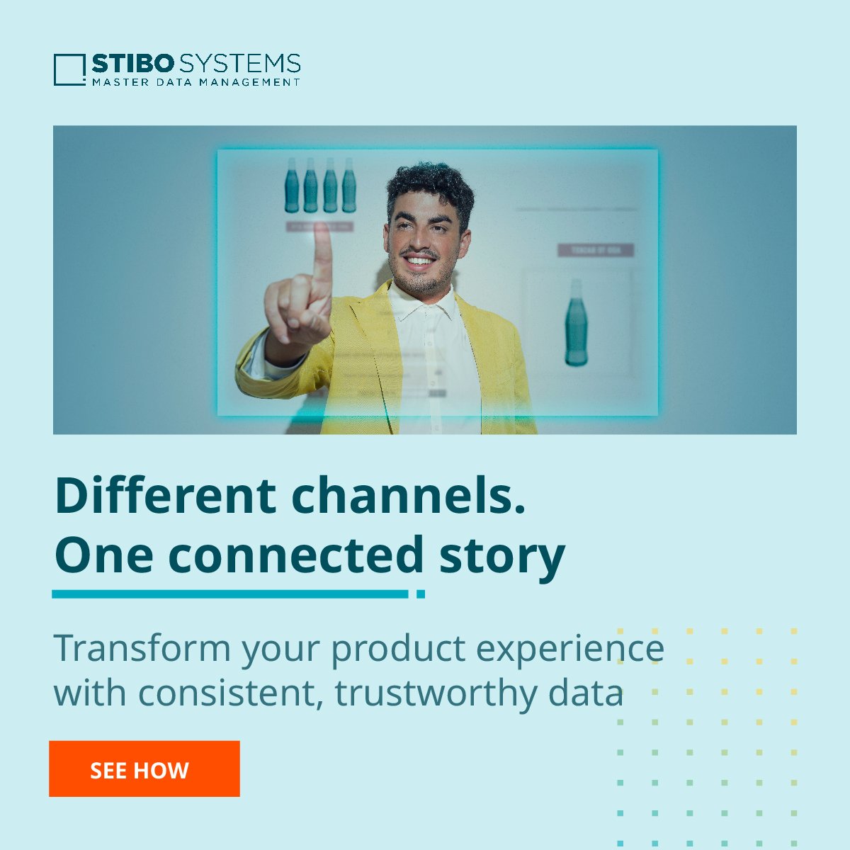 As tech like AI, AR/VR, and social commerce transform shopping, consumers expect more. 

<a href="/StiboSystems/">Stibo Systems</a> empowers CPG brands to meet these demands with engaging, data-driven experiences across every channel. Learn how we make this possible. #AI bit.ly/3YN69UM