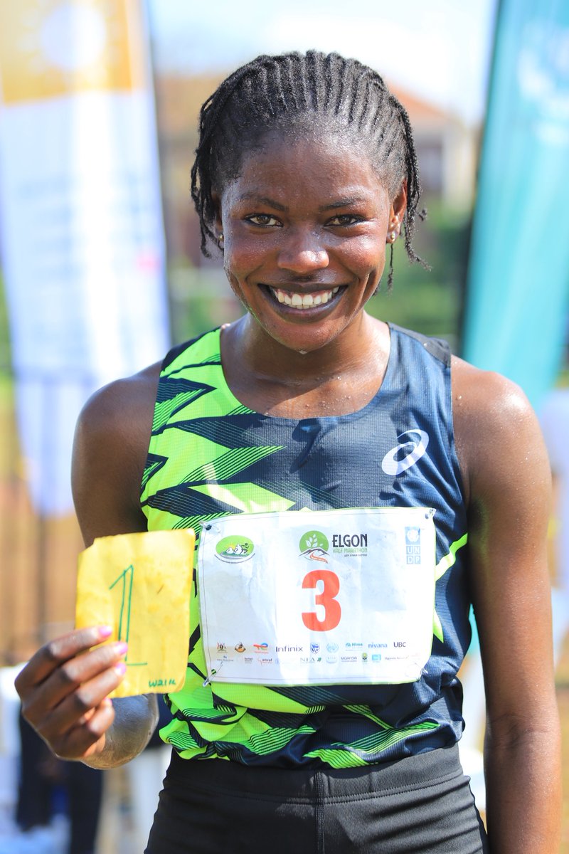 Winners are grinners #ElgonHalfMarathon 🥇