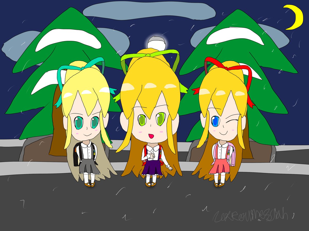 MKRollMessiah's tweet image. #TLにロールちゃんが足りない #MvC2isFree
DANY氏個人の趣味である吊りスカートランドセルという西日本の小学生のようなスクールガールロールちゃんが夏服しかなかったので冬服にアレンジしたバージョンを描いてみた