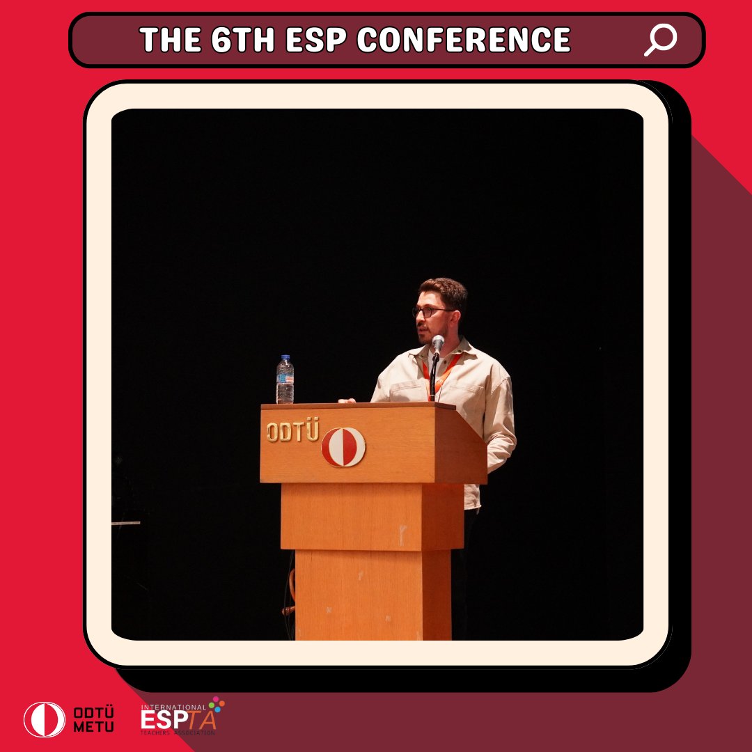espconference's tweet photo. Mehmet Emre Altınbaş delivered his speech titled "The Exploration of Mobile Educational Application Usages of Language Learners Preparing for International English Proficiency Exams". #the6thespconference2024 https://t.co/ZEPD0qrq4p