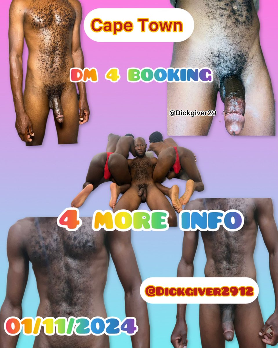 MrDick29112's tweet photo. Dm are open for booking 

CAPE TOWN Belleville https://t.co/Cg5eIXmmzq