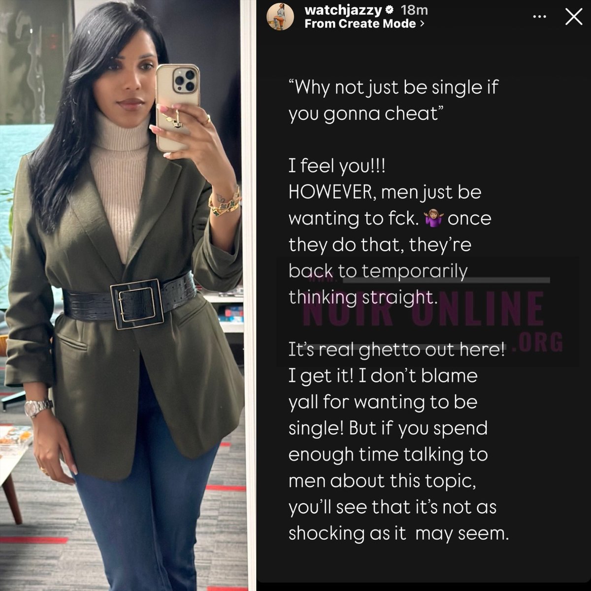 noironlineorg_'s tweet image. Whelp.. Jasmin Brown is breaking her silence as a video clip of her man Cam Newton admitting to slapping skins with other women while in a relationship with her continues to trend throughout social media!