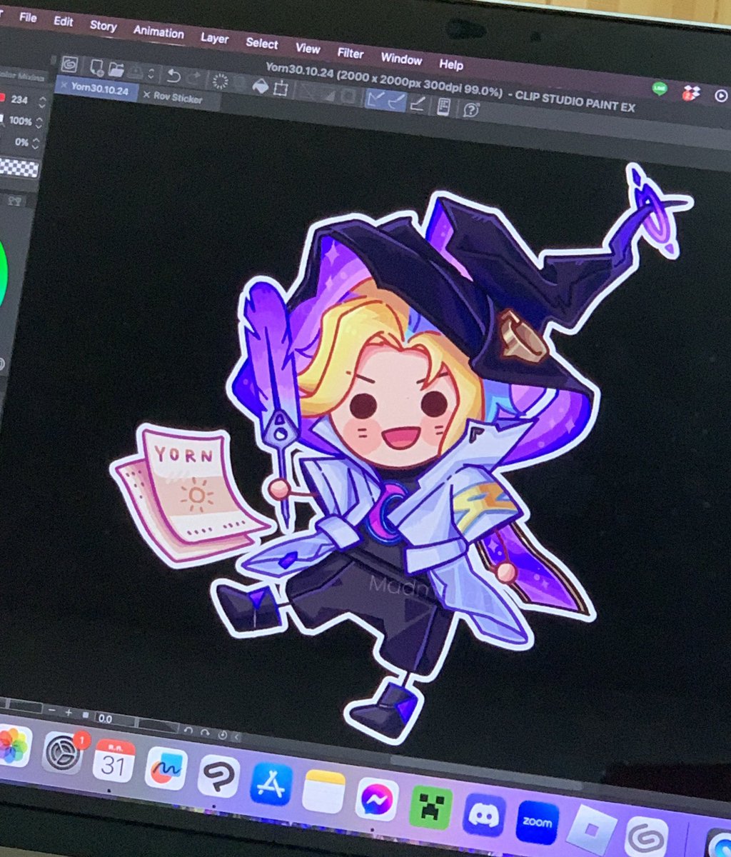 maxinum1978's tweet photo. ฮาโลวีนที่ผ่านมาวาดนักเวทย์ยอร์น🪶💜✨
#rov #rovfanart #yorn https://t.co/Uc75ET4VOJ