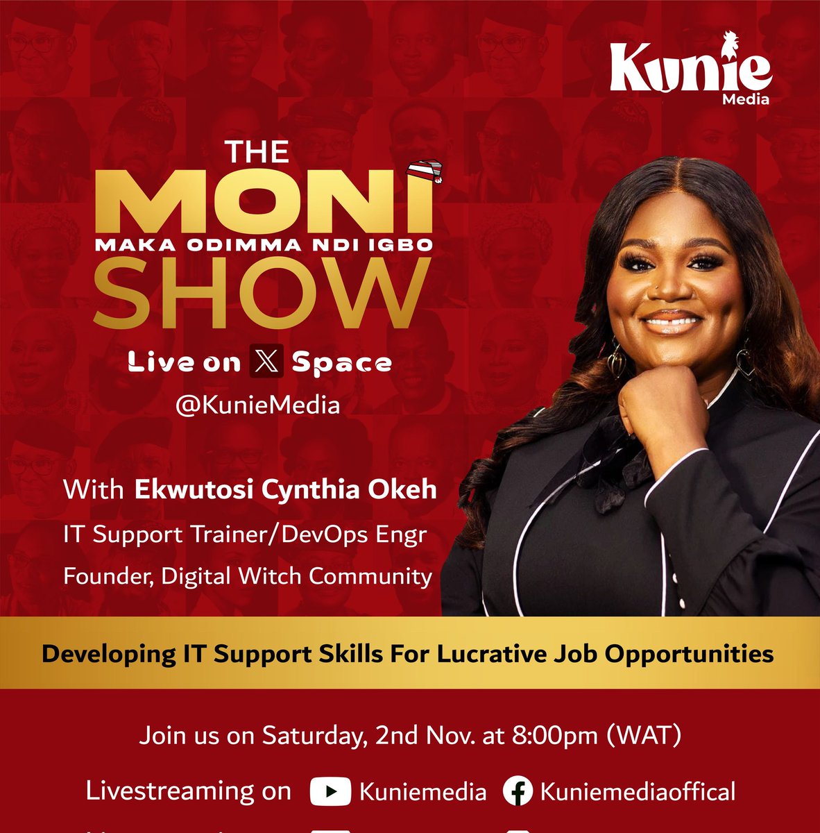 Kunie Media (@kuniemedia) on Twitter photo Ndị be anyị, jisi ike gwa ụmụ Igbo niile ịma maka nkata dị oké mkpa anyị ga akpa na #TheMONIShow na abani a. Nke a bụkwa financial empowerment. Nwanne anyị nwanyị ana akpọ Digital Witch <a href="/ekwyfreedom32/">Digital Witch</a> ga eso anyị kpaa nya bụ nkata. Retweet! Share! Ndị be anyị, jisi ike gwa ụmụ Igbo niile ịma maka nkata dị oké mkpa anyị ga akpa na #TheMONIShow na abani a. Nke a bụkwa financial empowerment. Nwanne anyị nwanyị ana akpọ Digital Witch <a href="/ekwyfreedom32/">Digital Witch</a> ga eso anyị kpaa nya bụ nkata. Retweet! Share!