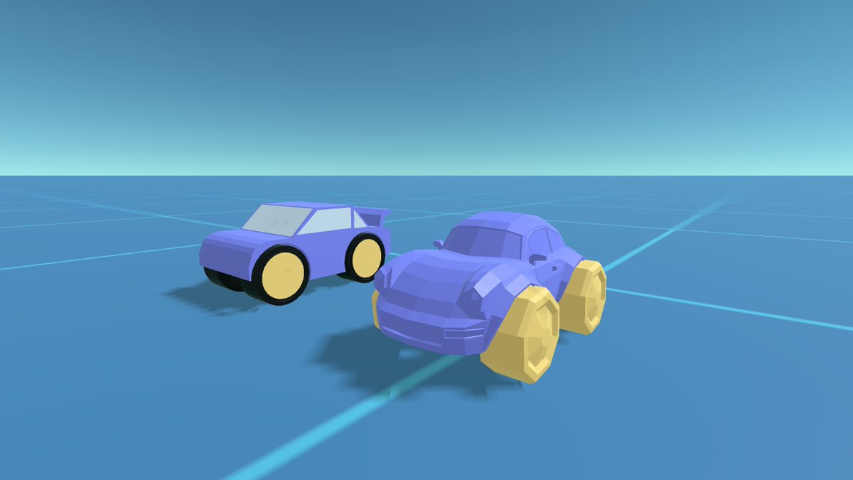 A new car model is now in the game, and after a few iterations, it has a memorable, toy-like look that we’re excited about. Shoutout to the talented artist behind this model - ko-fi.com/rustyneuron

#screenshotsaturday #indiedevs #gamedev #indiegame  #unity3d