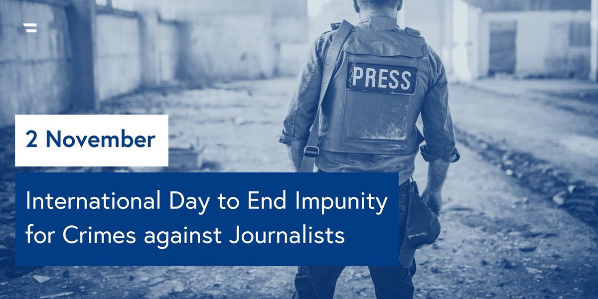 Freedom of the media is vital to democracy❗️
 
On International Day to End Impunity for Crimes Against Journalists, we honour all #journalists who have lost their lives while reporting from crisis zones. Austria remains committed to safeguarding press safety &amp; justice. #IDEI2024