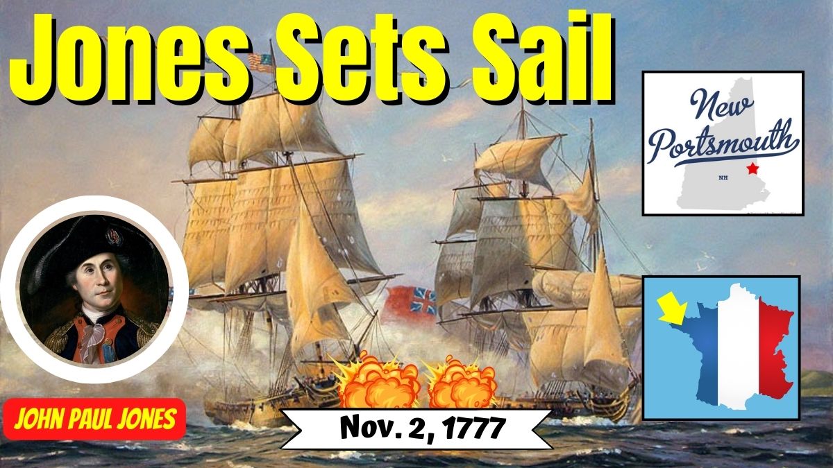 History Heroes (@historyheroes1) on Twitter photo On November 2, 1777: John Paul Jones and the USS Ranger set sail from Portsmouth, NH for Brest, France. In 1778, Jones began a series of daring raids on British warships. He is often known as the Father of the US Navy. On November 2, 1777: John Paul Jones and the USS Ranger set sail from Portsmouth, NH for Brest, France. In 1778, Jones began a series of daring raids on British warships. He is often known as the Father of the US Navy.
