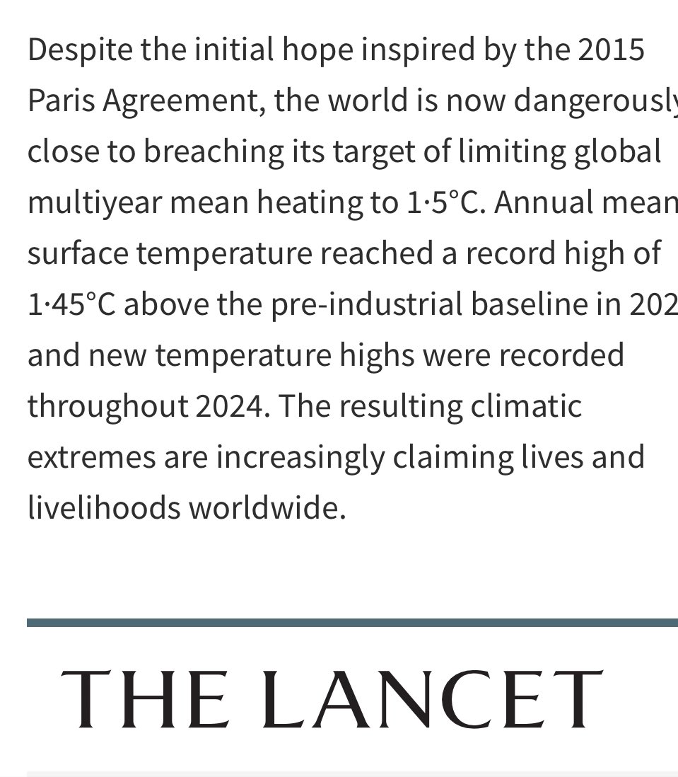 Incredibile ma vero: persino con le immagini di #Valencia sotto gli occhi c’è chi si diverte a negare la #ClimateCrisis

Riproviano con pazienza a spiegare con la scienza 

Qui Il rapporto 2024 di <a href="/TheLancet/">The Lancet</a> su salute e cambiamenti climatici: thelancet.com/journals/lance…