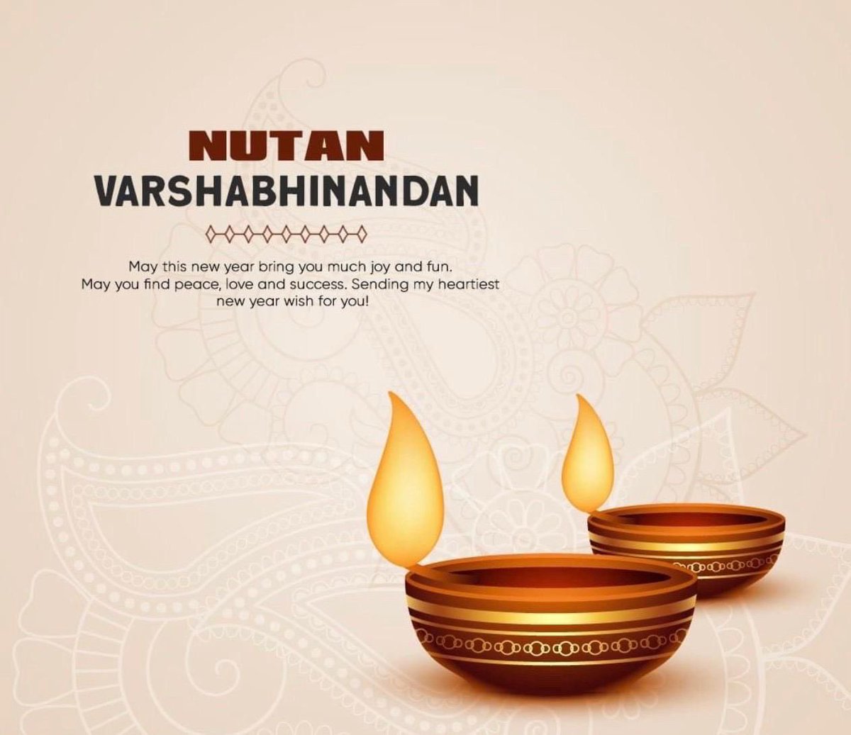 dmistry (@dmistry6621) on Twitter photo Today we celebrate Gujarati New Year, wishing family & friends a wonderful, blessed, healthy New Year. Looking forwards to celebrating with all of you all.
Nutan Varsh Abhinandhan👏🏼
#GujaratiNewYear
#NutanVarshAbhinandan
<a href="/WYP_HBrear/">Superintendent Helen Brear</a> <a href="/GeoffTEquality/">Geoff Turnbull</a> <a href="/mpext/">Mariana Pexton</a> <a href="/OliverforGandR/">Councillor Oliver Edwards</a> Today we celebrate Gujarati New Year, wishing family & friends a wonderful, blessed, healthy New Year. Looking forwards to celebrating with all of you all.
Nutan Varsh Abhinandhan👏🏼
#GujaratiNewYear
#NutanVarshAbhinandan
<a href="/WYP_HBrear/">Superintendent Helen Brear</a> <a href="/GeoffTEquality/">Geoff Turnbull</a> <a href="/mpext/">Mariana Pexton</a> <a href="/OliverforGandR/">Councillor Oliver Edwards</a>