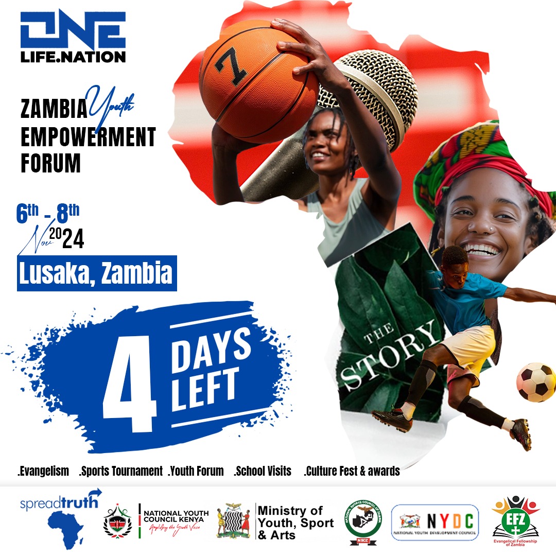 The Countdown Begins! 4 Days to Go!

In just four days, we unite with our Zambian counterparts for the Zambia Youth Empowerment Forum in Lusaka. Together, we aim to inspire, empower, and mobilize young leaders across borders.