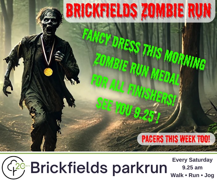 It'll be fun down at Brickfields this morning. 
Celebrations also. 
   🎂🎂 Birthdays &amp; marathons🏃‍♀️🏃‍♂️
We'd love as many of you to join us. See you at 9.25am
#loveparkrun