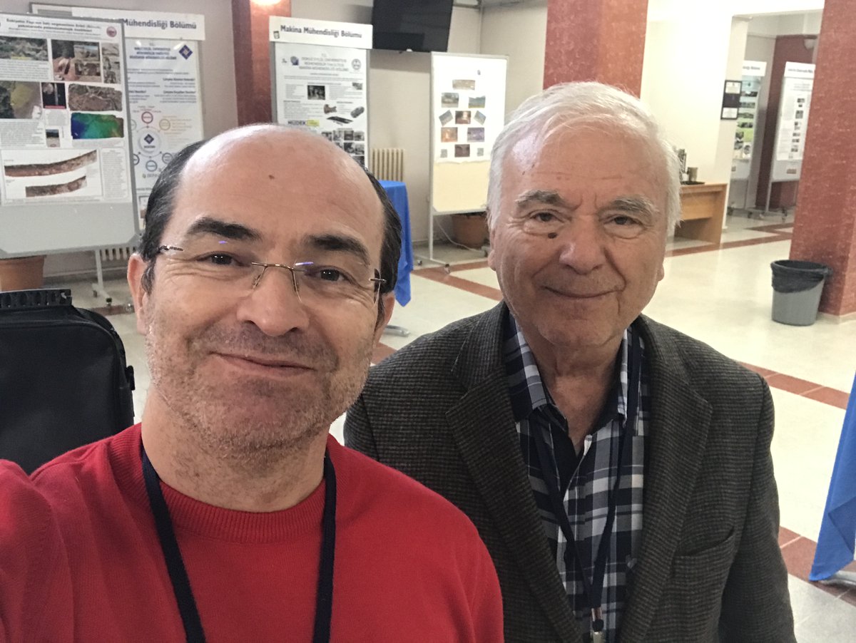 Together with Dr. Fuat Şaroğlu in ATAG-27 (#İzmir), who named the Eastern Anatolian Fault in the 1970s and made the first version of the Active Fault Map of Turkey (1992). <a href="/AktifTektonik/">ATAG</a> #earthquake #fault #geology