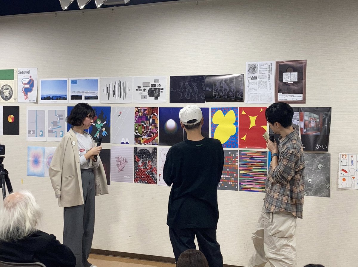 MeMeDesign_jp's tweet image. 本日のベーシックコースは、田中良治先生と萩原俊矢先生の第2回授業🌈「メディアデザインの心地よいところ／不快なところ」をテーマに、自分の感覚や思考を分析しポスターの制作と講評を行いました  今回のミニ課題を足がかりに、本課題に挑みます👊