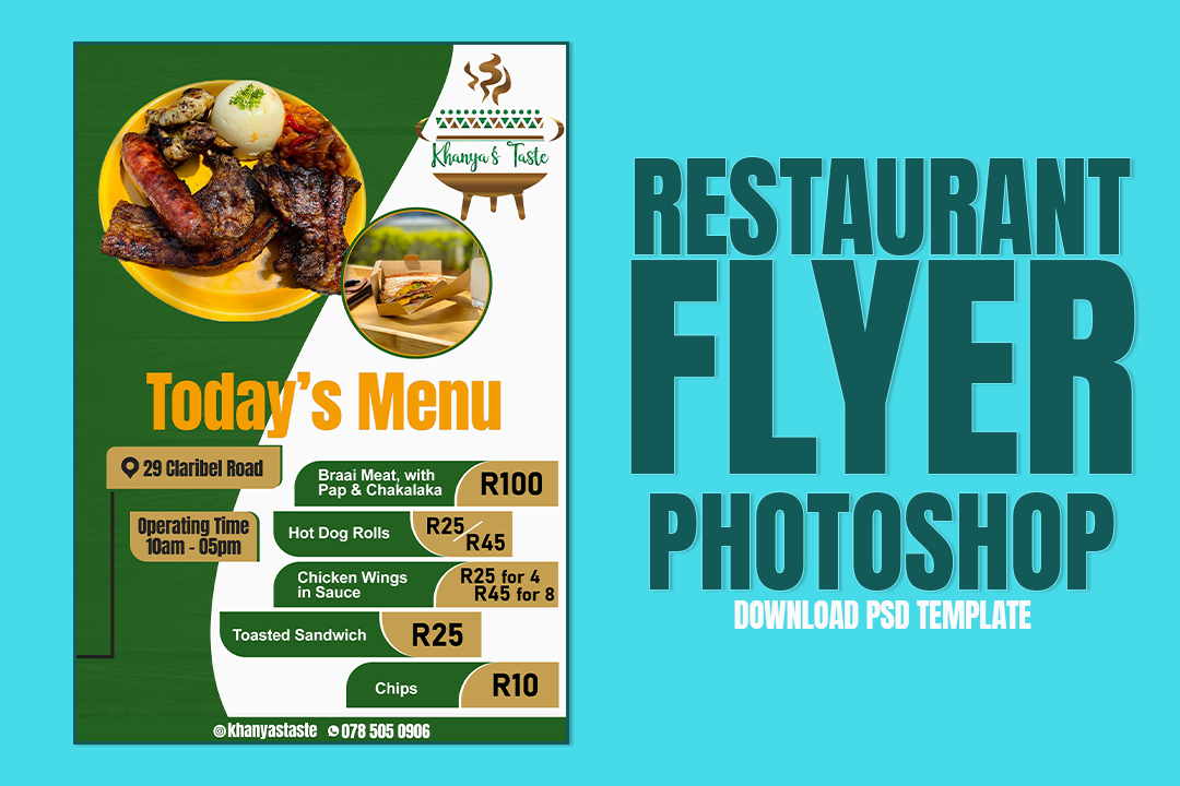 Warten_Weg's tweet image. Food Flyer Design | Restaurant Flyer Photoshop Tutorial

Do you have a restaurant? Maybe you have a restaurant business. Regardless, chances are you&apos;ll need a brochure at some poin...  #PhotoshopTutorial
wartenweg.com/restaurant-fly…