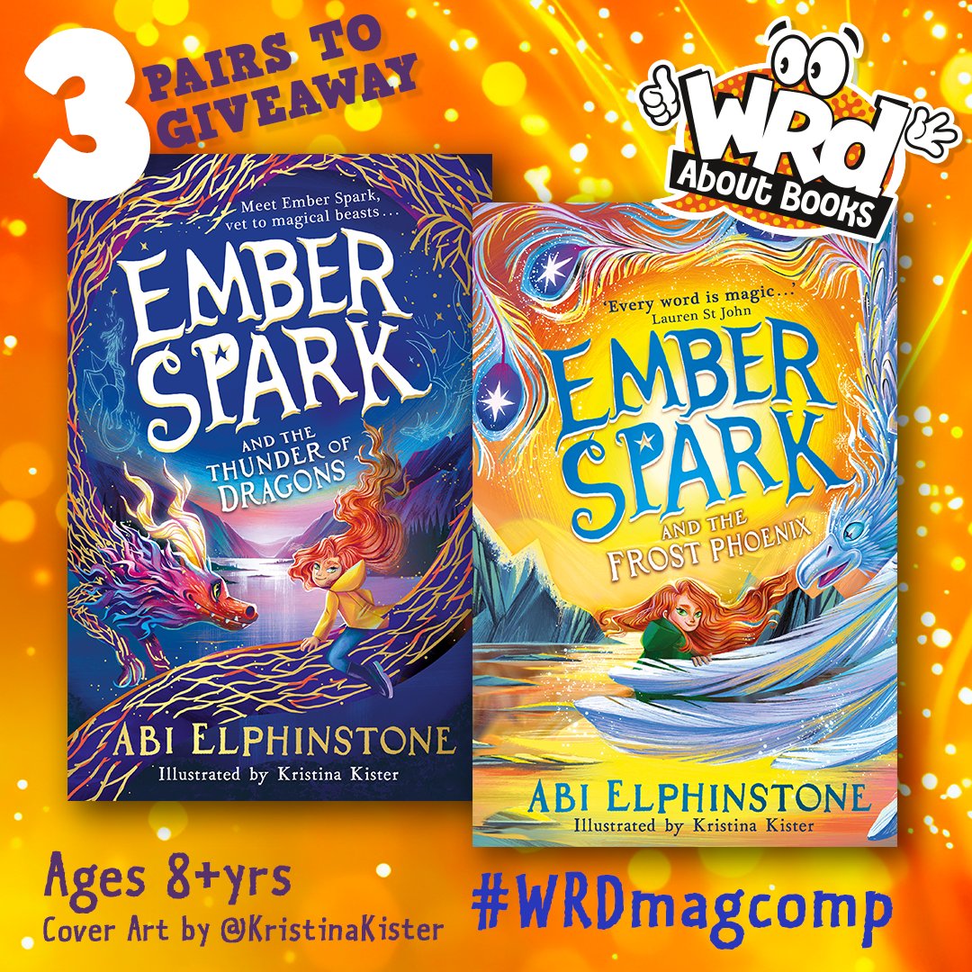 We have 3 pairs of the EPIC #EmberSpark series by <a href="/abielphinstone/">Abi Elphinstone</a> to #WIN!
For the chance to join young vets Ember &amp; Arno in the latest adventure #TheFrostPhoenix as they head to the Arctic, cracking codes &amp; breaking enchantments to save 100's of magical beasts…
RT/Flw by Nov 8