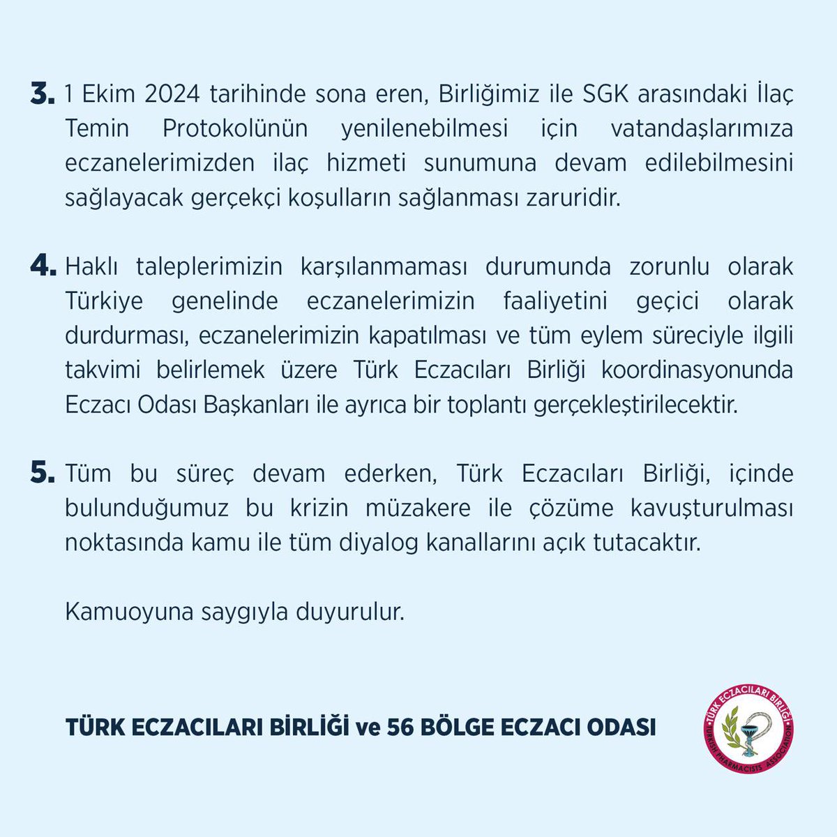 cunat28's tweet photo. Eczacı, Yok Sayıldığı Bir Sağlık Sisteminin Artık Payandası Olmayacaktır. https://t.co/iwiKcPd0v4