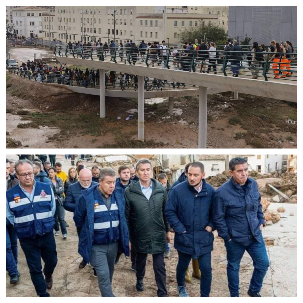 Voluntariat, uns amb pales i motxilles, caminant kilòmetres i els altres amb les mans a la butxaca amb el cotxe oficial a la cantonada. D'en Munzón i la Robles, millor no parlar-ne, directament a la presó.