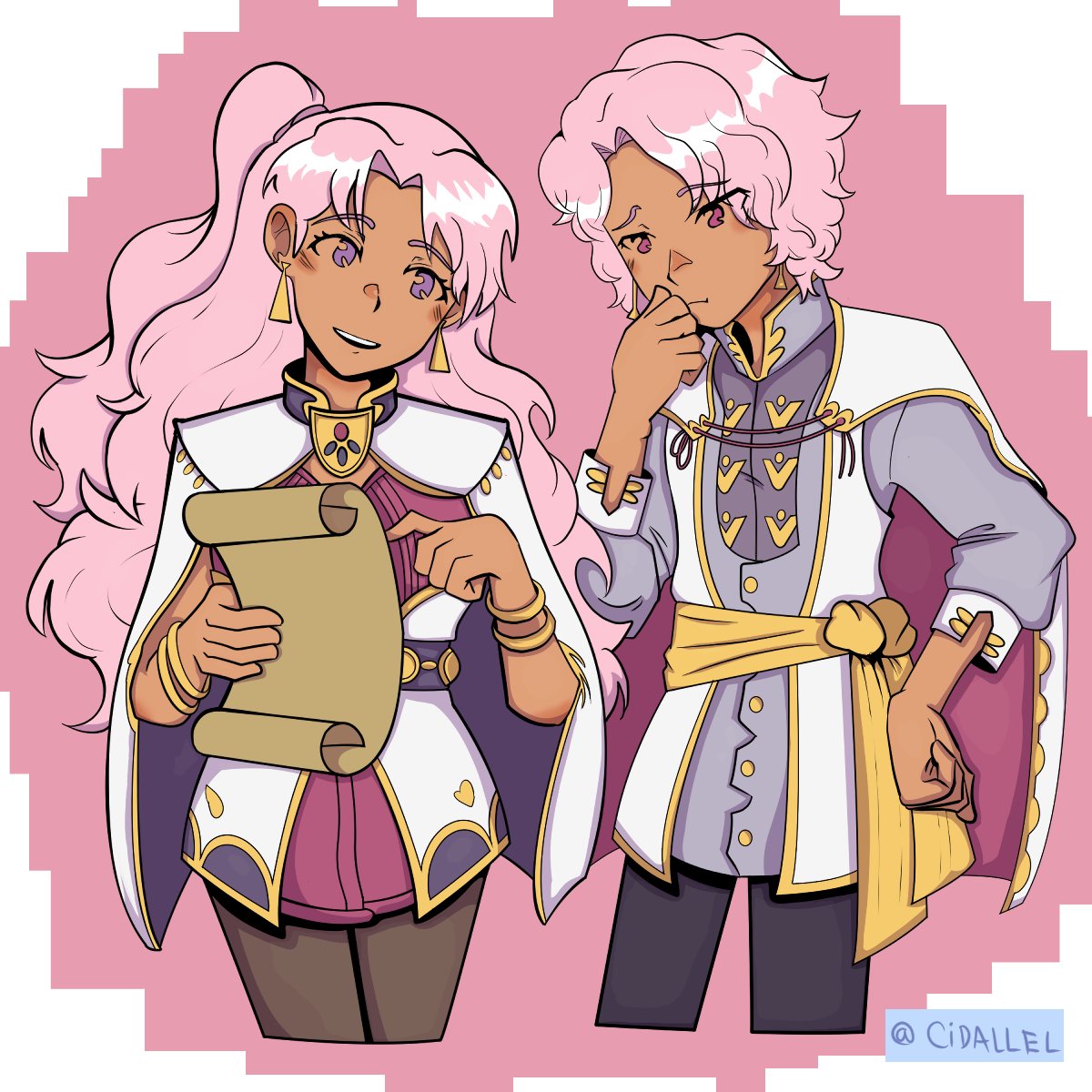 cidallel's tweet image. Are they twins? Or just look-alike brothers?  #fieldsofmistria #adeline #eiland #fanart