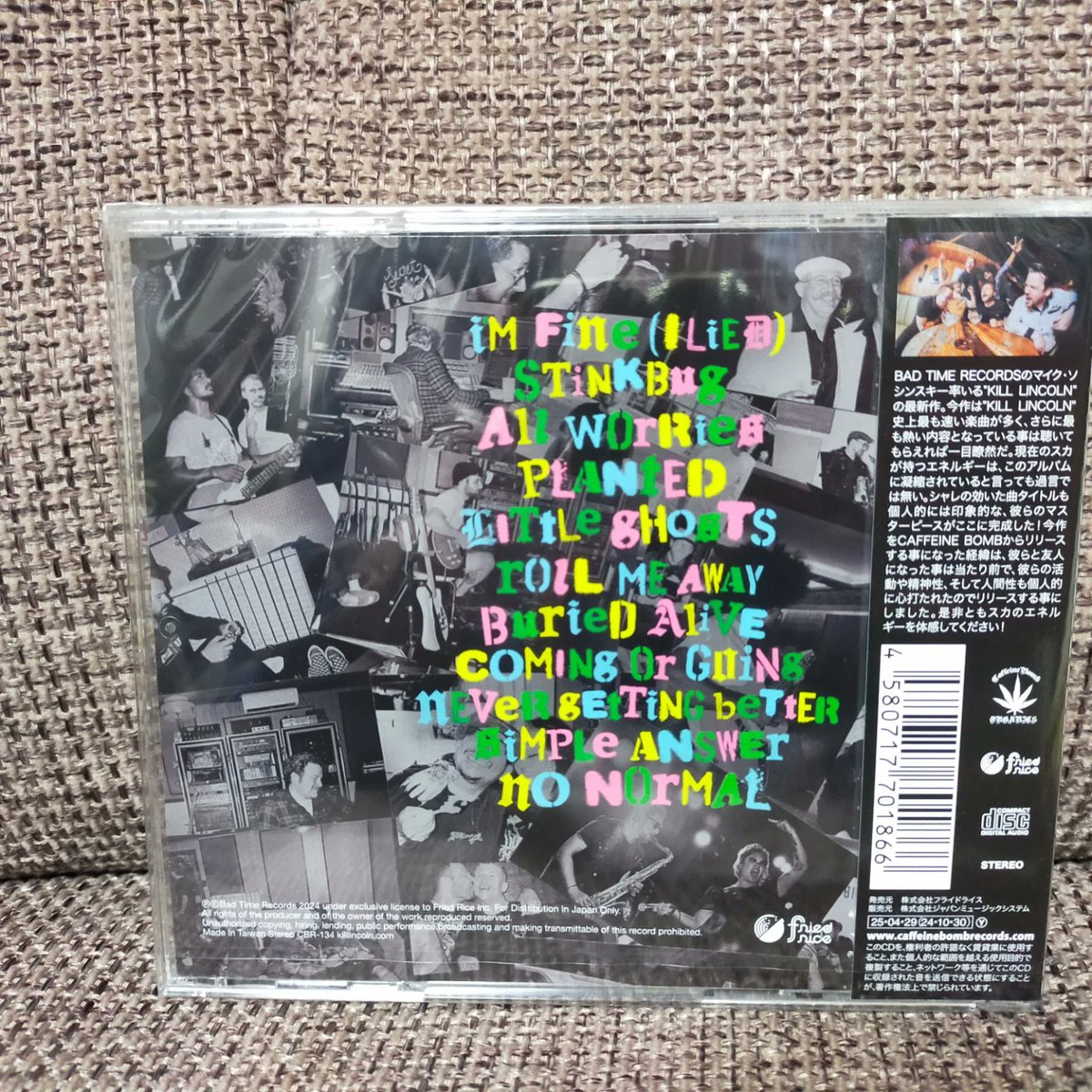 killingpunkrock's tweet photo. Kill Lincoln / No Normal
待ちに待ったKill Lincolnの新しいアルバムを購入!
来日熱望!
#killlincoln #kill_lincoln #キルリンカーン #ska #スカ #skapunk #skacore #caffeinebomb #caffeinebombrecords #caffeinebomborganics #badtimerecords #friedrice
https://t.co/0u2G6DP0Jf https://t.co/Cyk6yZjugH