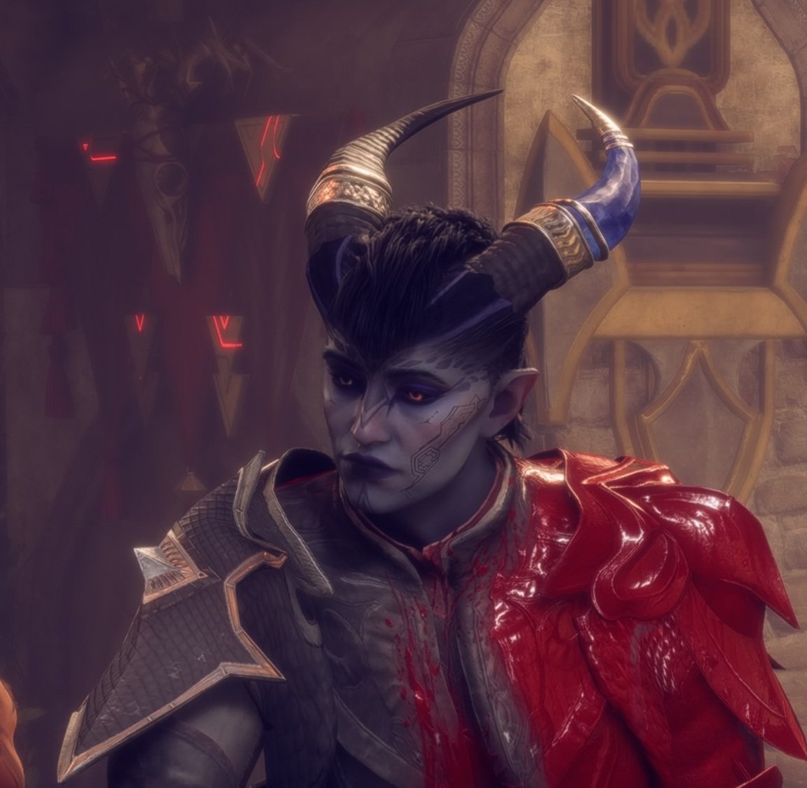 Frosted_Ginger's tweet photo. @haverdoodles My Mourn Watch Qunari Mage, Sansa 🤌 https://t.co/r8bEftAduj