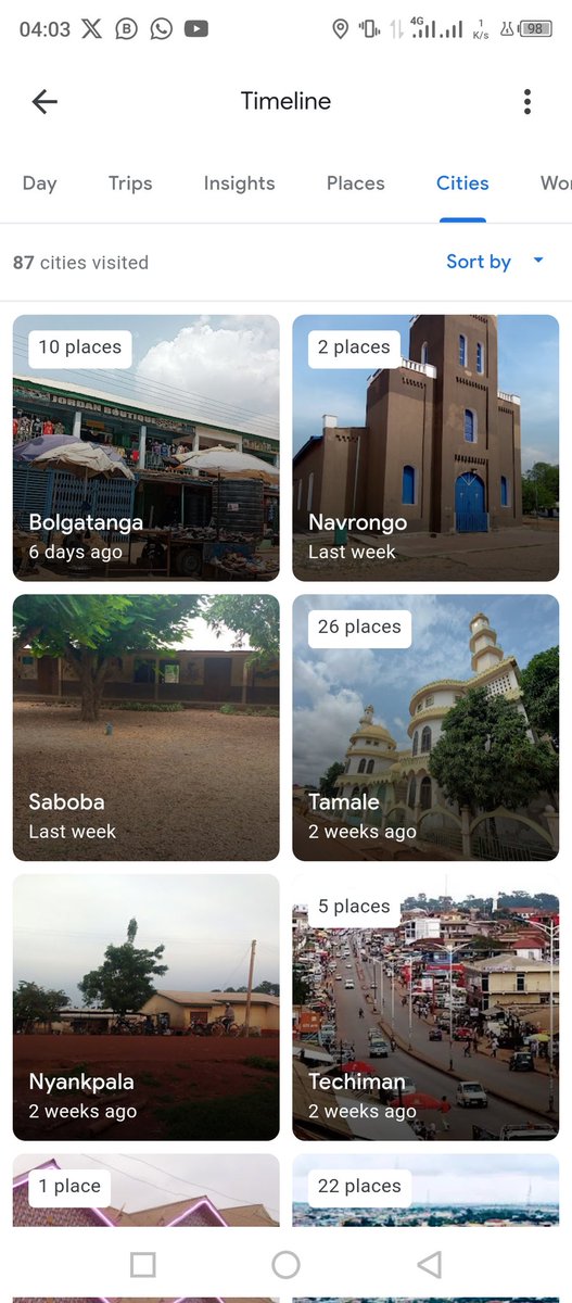 mcking14's tweet photo. So apparently, Google says i have visited 71 cities,577 places in Ghana. Can i be your #tourguard this December? @gyaigyimii @KafuiDey https://t.co/GT4JHDILb9