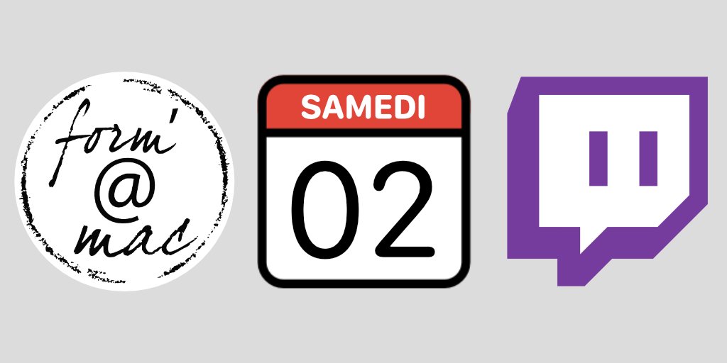 formamac's tweet photo. #stream du week-end 🎉
- 12H00 : Lunch code, la pause déj' programmable !
- 14H00 : Stream unitaire
Debrief de l'actualité tech, nouvelle game jam et #UnityEssentials mission 2 (partie 4)
C'est par ici -> https://t.co/TZSgPoAABD 🍎
#gamejam #Unity @unity #twitch @itchio https://t.co/aSA59A2zm0