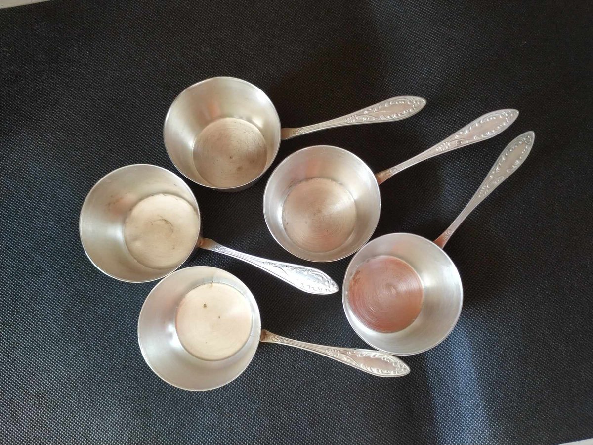 VintageSoviet's tweet photo. #Melchior #Scoops #vintage #coffeescoops #Set of 5, #servingspoons #spoons scoop #USSR 

https://t.co/RYRncIwsg1 https://t.co/kmgggV1g2t