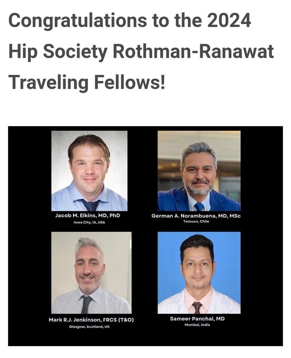 ScottishHipSurg's tweet photo. I'm excited to be representing @BritishHip in 2 weeks' time on the Rothman-Ranawat travelling fellowship with @HipSocKneeSoc https://t.co/PhURLhOsaf
