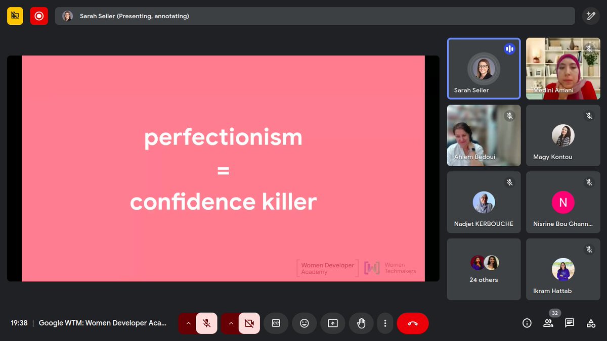 🌟 Had an empowering third session at the Women Developer Academy, all about cultivating confidence!

We sharing insights and strategies to help us show up stronger and more authentically in our careers. 

<a href="/Google/">Google</a> <a href="/WomenTechmakers/">Women Techmakers</a> 

#WomenInTech #Confidence #WomenDeveloperAcademy