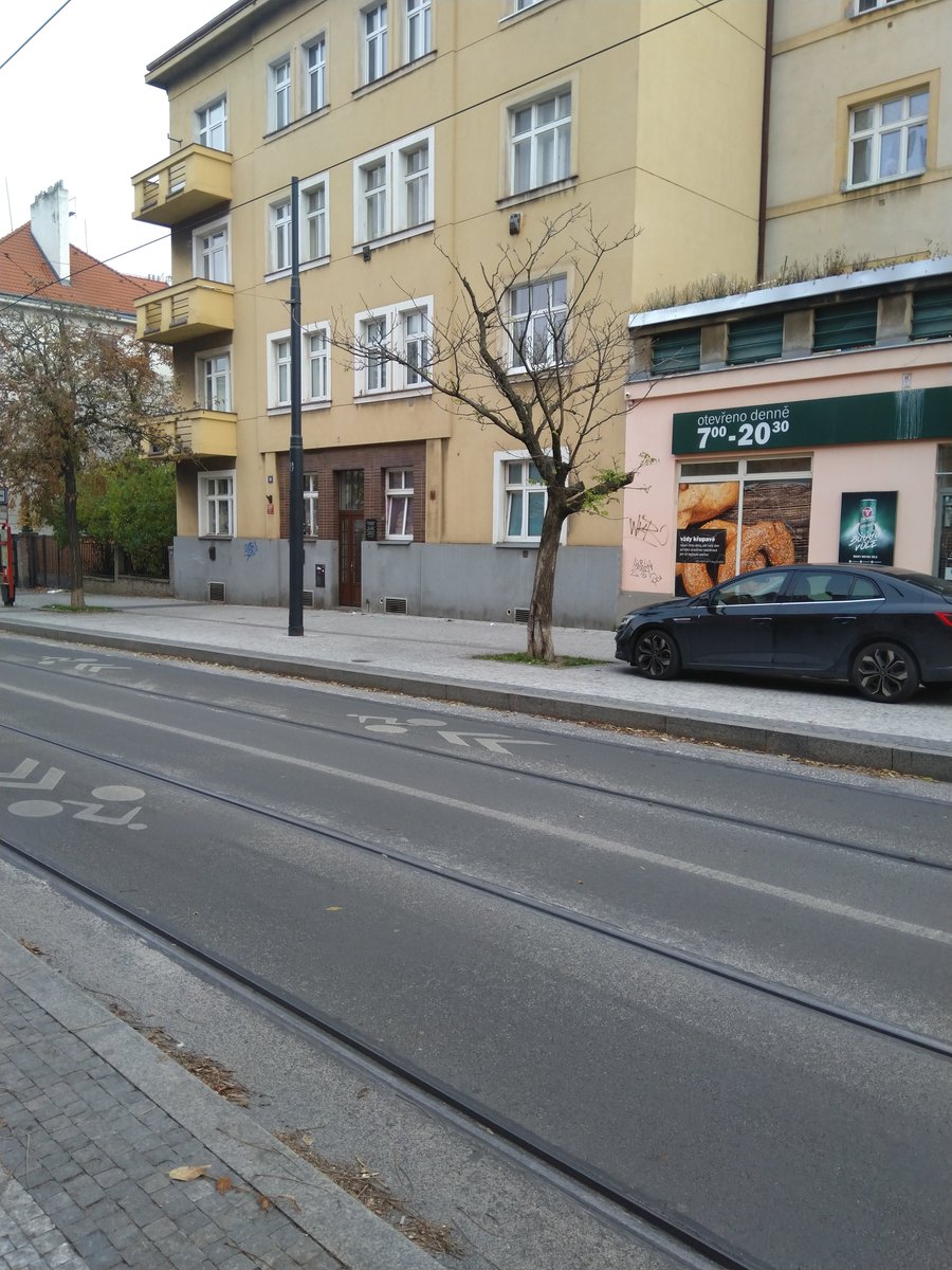 _An_Sp's tweet photo. Tramvajova zastavka jedna basen @MP_Praha @PolicieCZ @parkovanivpraze @prahabezaut @PragueVsCars @MpStraz @MinistryofWalk @Svoboda_Slavek @ZdenekHrib @TSKpraha @PrahaEU @makupka https://t.co/L3GczCujMd