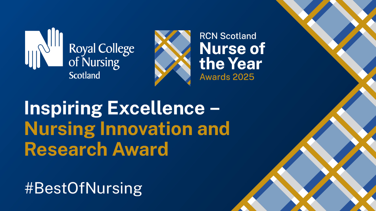 Have you or a colleague shown innovative practice and clinical research leading to positive change for patients, service users and colleagues? Has this change measurable impact on outcomes or experience? Fill out a nomination form today #BestOfNursing
rcn.org.uk/scotland/Get-i…