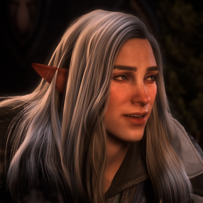 Guess who's been playing the new Dragon Age game aaaaaa 🥹🥹 I'm only about 13 hours in as of now and i'm having a pretty good time. The combat is so much fun, i am enjoying it very much. Probably the best combat system in all DA games ngl.
Meet my pretty boy Rook!!