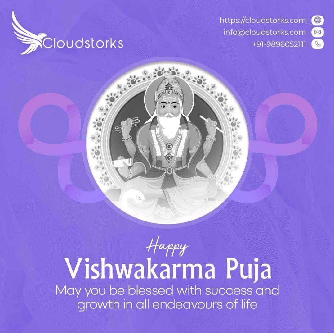 cloudstorks's tweet photo. Happy Vishwakarma Jayanti! 

#VishwakarmaJayanti #Innovation #Engineering #Creativity #Craftsmanship #devops #itservices #CloudComputing #CloudSecurity https://t.co/kODjD1NlWt