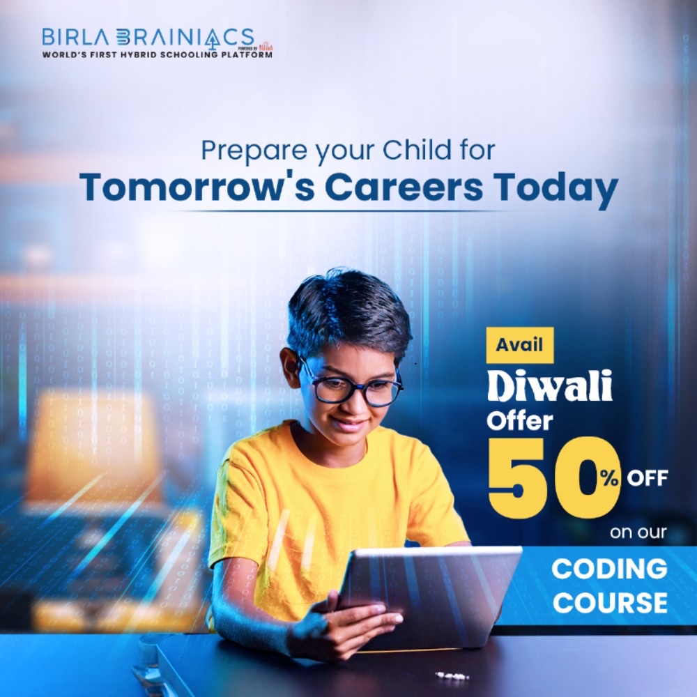 BirlaBrainiacs's tweet photo. Who says creating tech is only for grown-ups? 

At #BirlaBrainiacs, kids learn the language of the future—coding! From game design to app creation, let their imagination run wild with skills that shape tomorrow. 

#birlabrainiacshomeschooling #codingforkids #codingskills https://t.co/TFNjxocksv