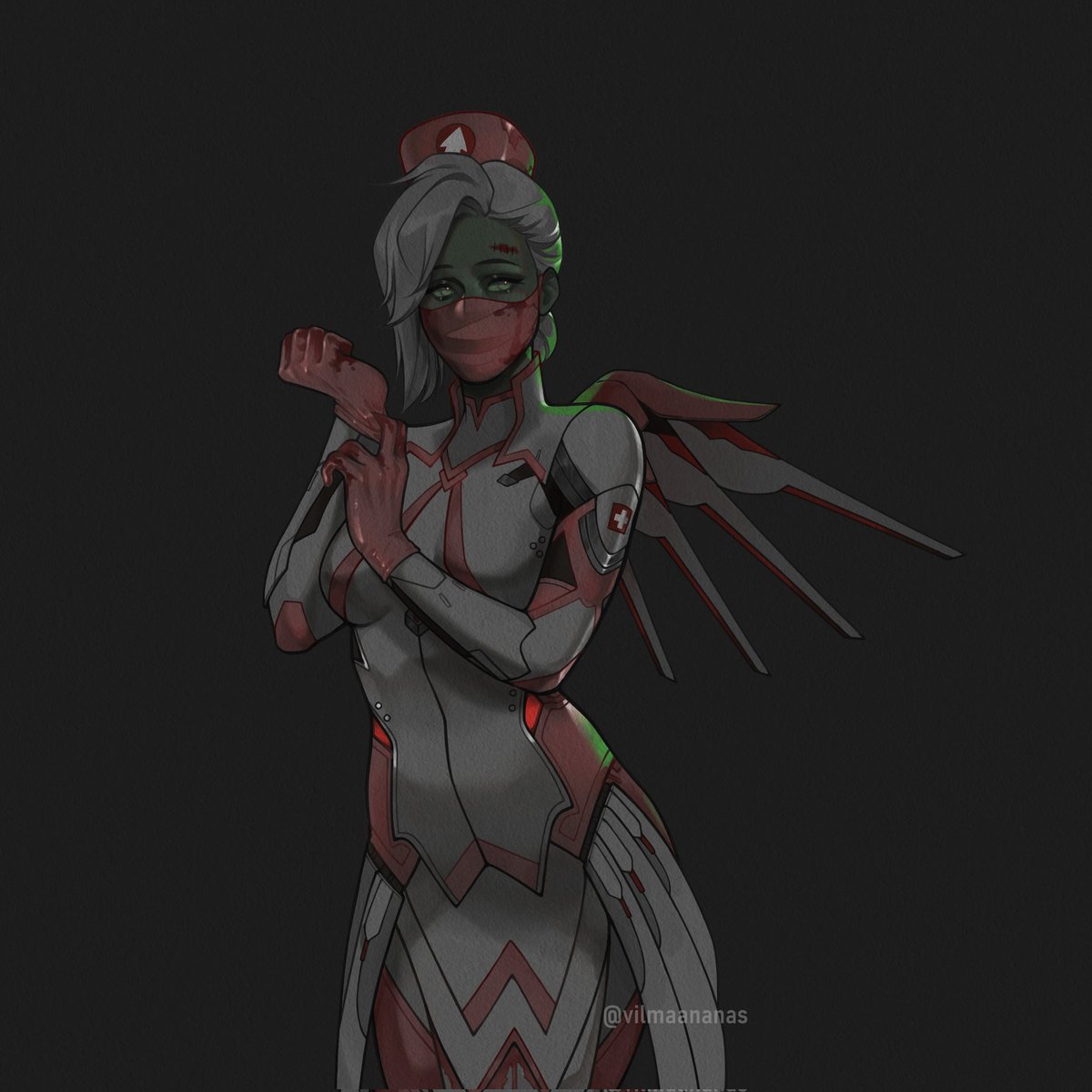 vilmaananas's tweet image. Zombie doctor Mercy ❤️
Happy (belated) Halloween! 👻
#overwatch #angelaziegler #owmercy #overwatch2 #overwatchart #overwatchfanart #overwatch2art #overwatch2fanart