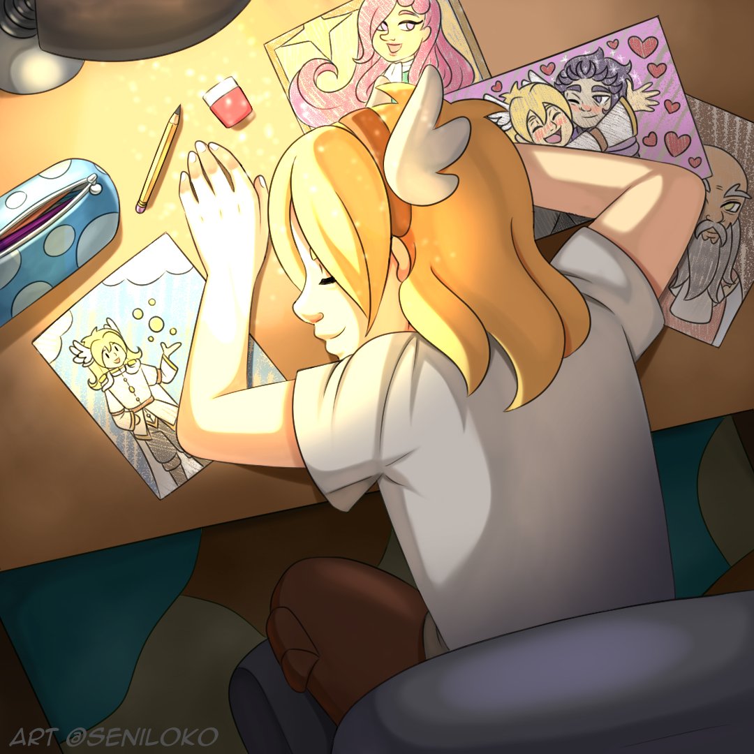 SeniLoko's tweet photo. Productive and sleepy :3
#art #drawing #digitalart #originalcharacter #oc #Seniloart https://t.co/5ousOj28og