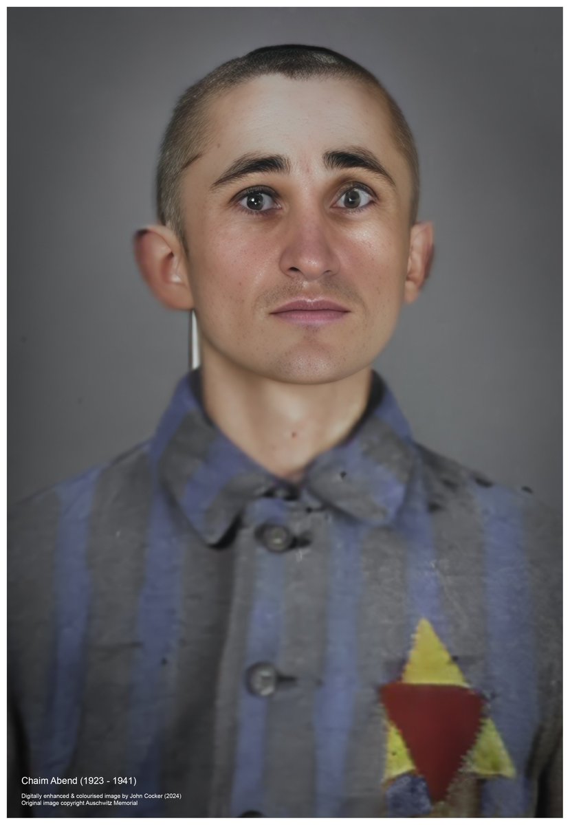 On this day in 1941, an 18 year old Polish Jewish man perished in Auschwitz after being incarcerated for 12 days. Before being imprisoned he was a farm worker. His name was Chaim Abend

Please support <a href="/AuschwitzMuseum/">Auschwitz Memorial</a> reach 2m followers